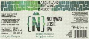 BASQUELAND & LERVIG - NO`RWAY JOSE IPA