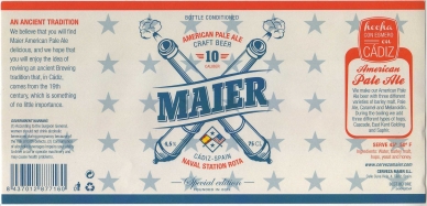 American Pale Ale. Ed. Especial Naval Station Rota