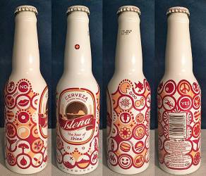 The Beer Of Ibiza. Alucan. Exportacion Italia. 33cl