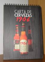 Carta De Cervezas 1906