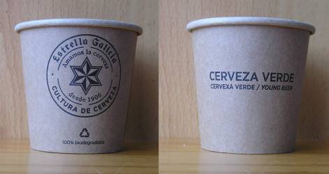6cm Cultura de Cerveza, Cerveza Verde, Carton