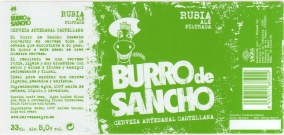 Burro de Sancho Rubia